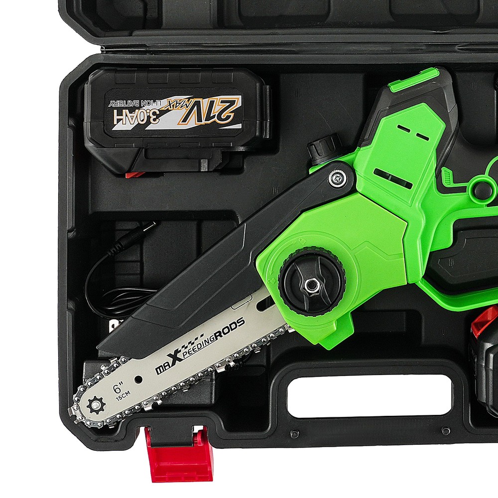 maXpeedingrods for Brushless Mini Chainsaw 6"8" Bar Cordless Pruning 2x3000mAh