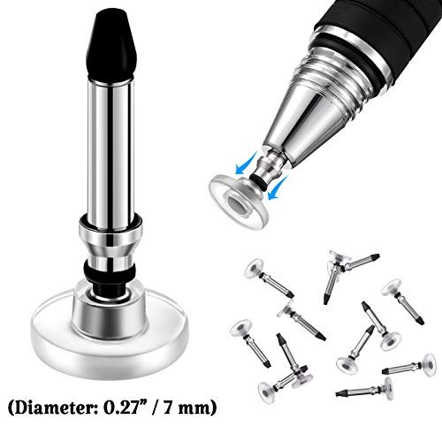 12 Pcs Replacement Stylus Pen Tips Only Precision Round Shape Replaceable