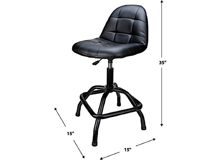 Performance Tool W85031 High Back Pneumatic Shop Stool
