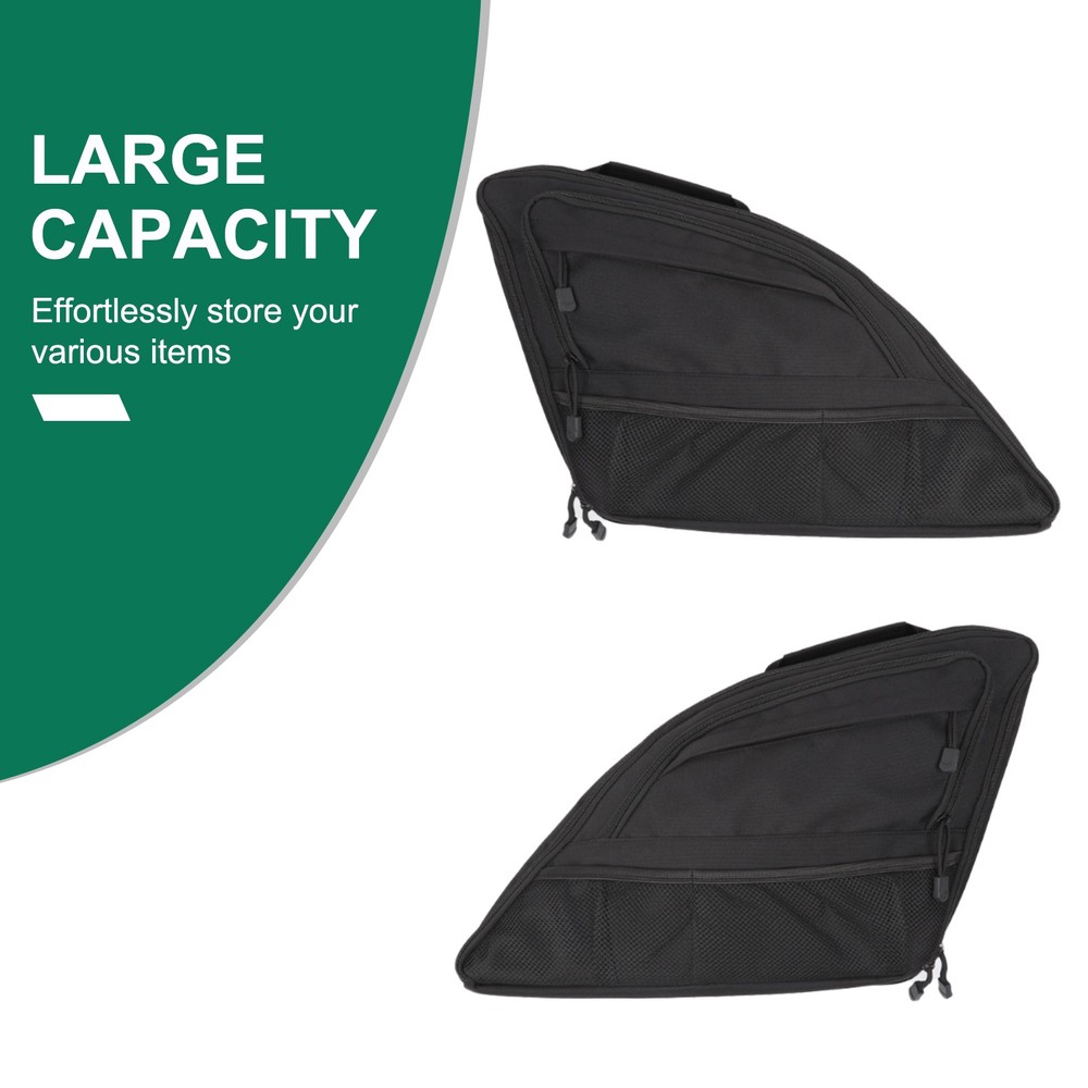 2PCS Black Tailgate Window Package Bag For Audi Q7 2016+