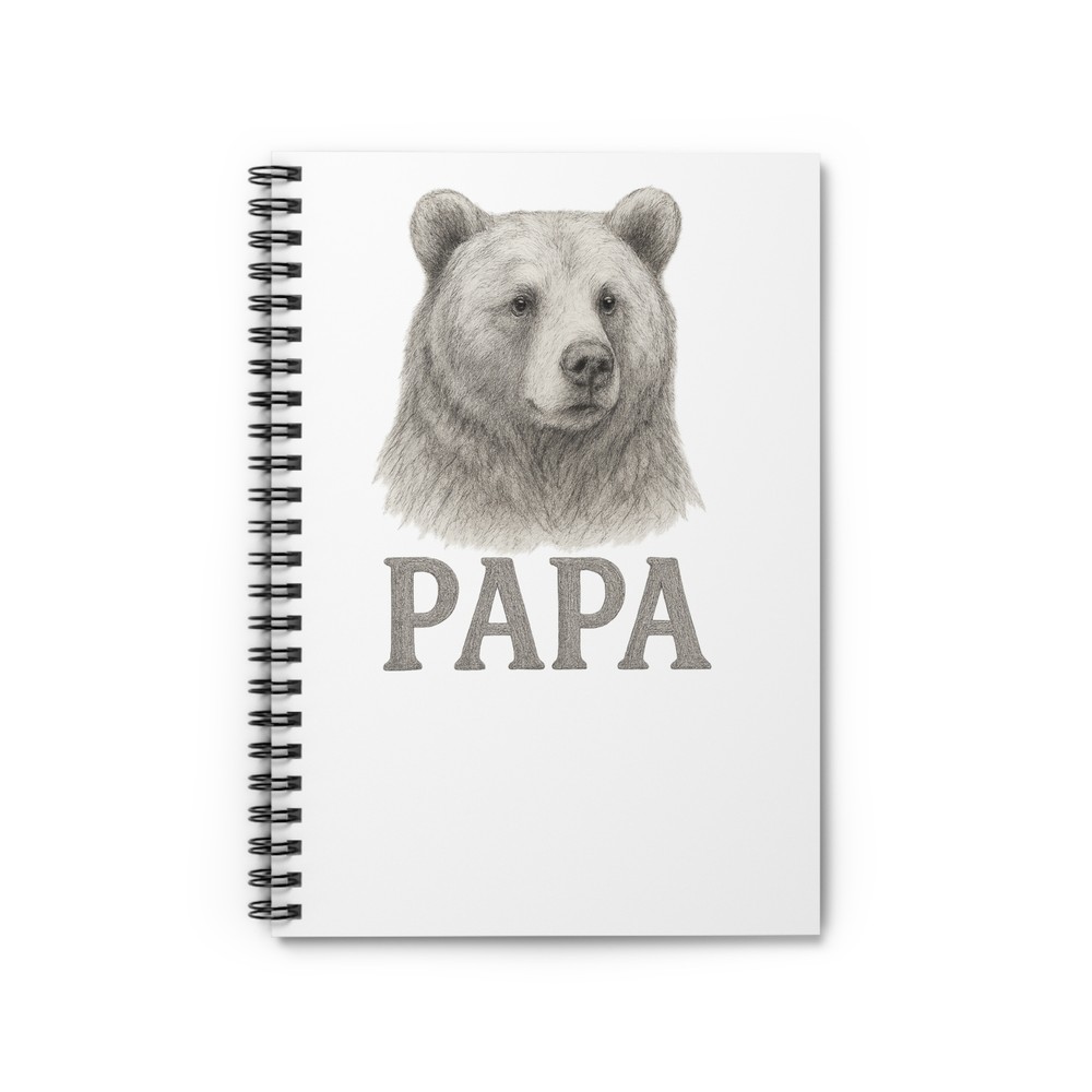 Bear Papa Spiral Notebook - Gift for Dad, Writing Journal, Cute Gift, [...]