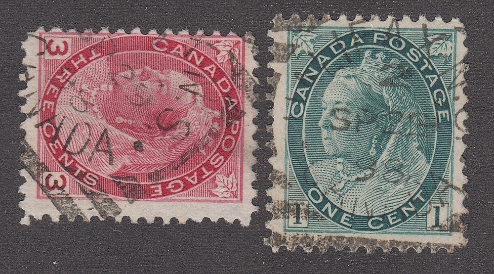 Canada Squared Circle Cancel Time Mark Set, TM 1, 2, "HALIFAX" SP 29, 98
