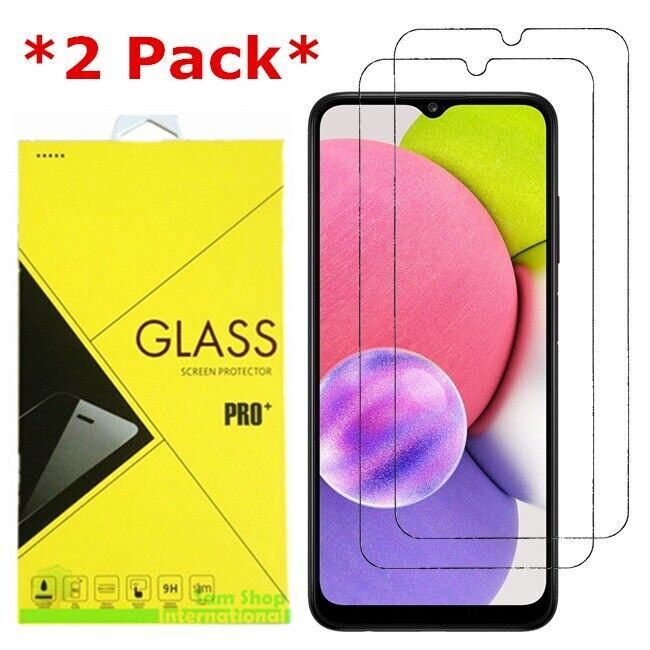 2Pack Tempered Glass Screen Protector for Samsung Galaxy A03s