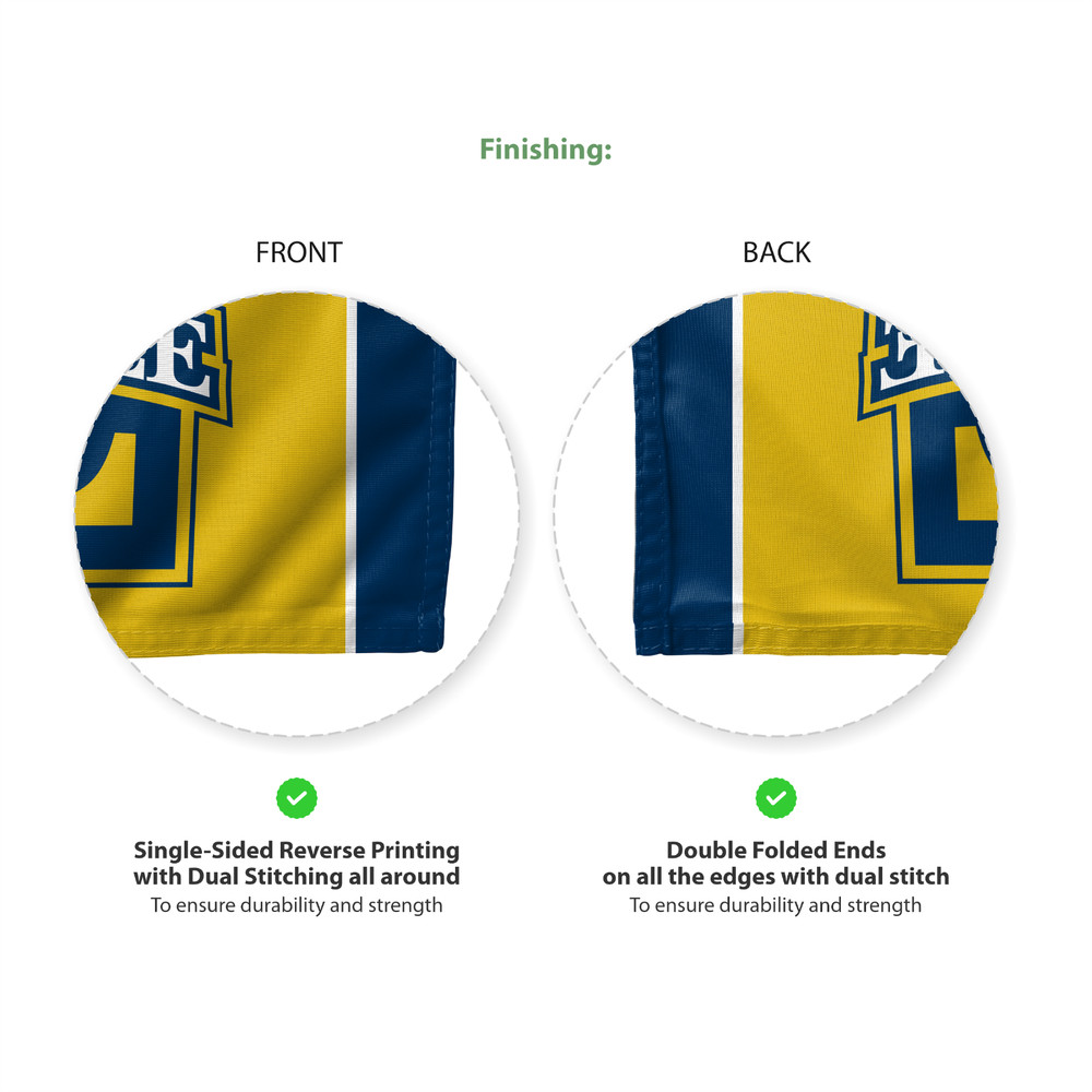 La Salle University LSU Explorers Flag - Nylon & Poly Grommets - Multiple Sizes