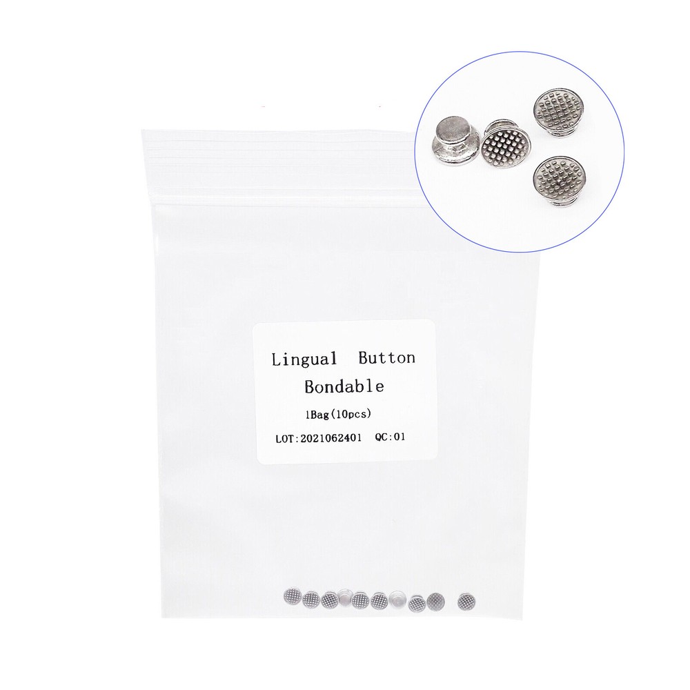 Dental Orthodontic Lingual Buttons Bondable for Bondable Round Base