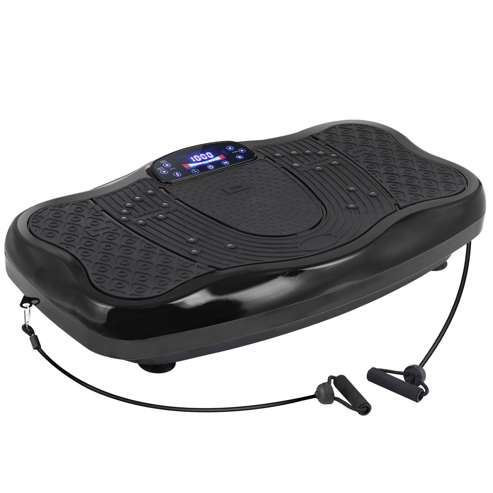 Waver Vibration Platform Burn Fat Increase Muscle Strength Home Workout, Black