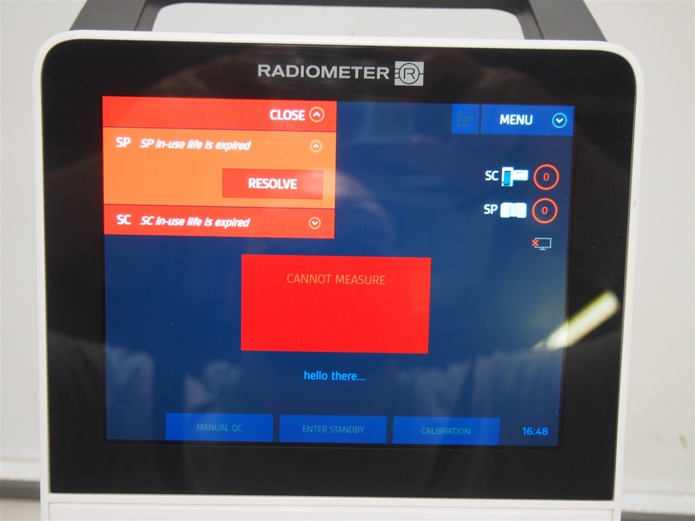 Radiometer ABL9 Gas Analyzer