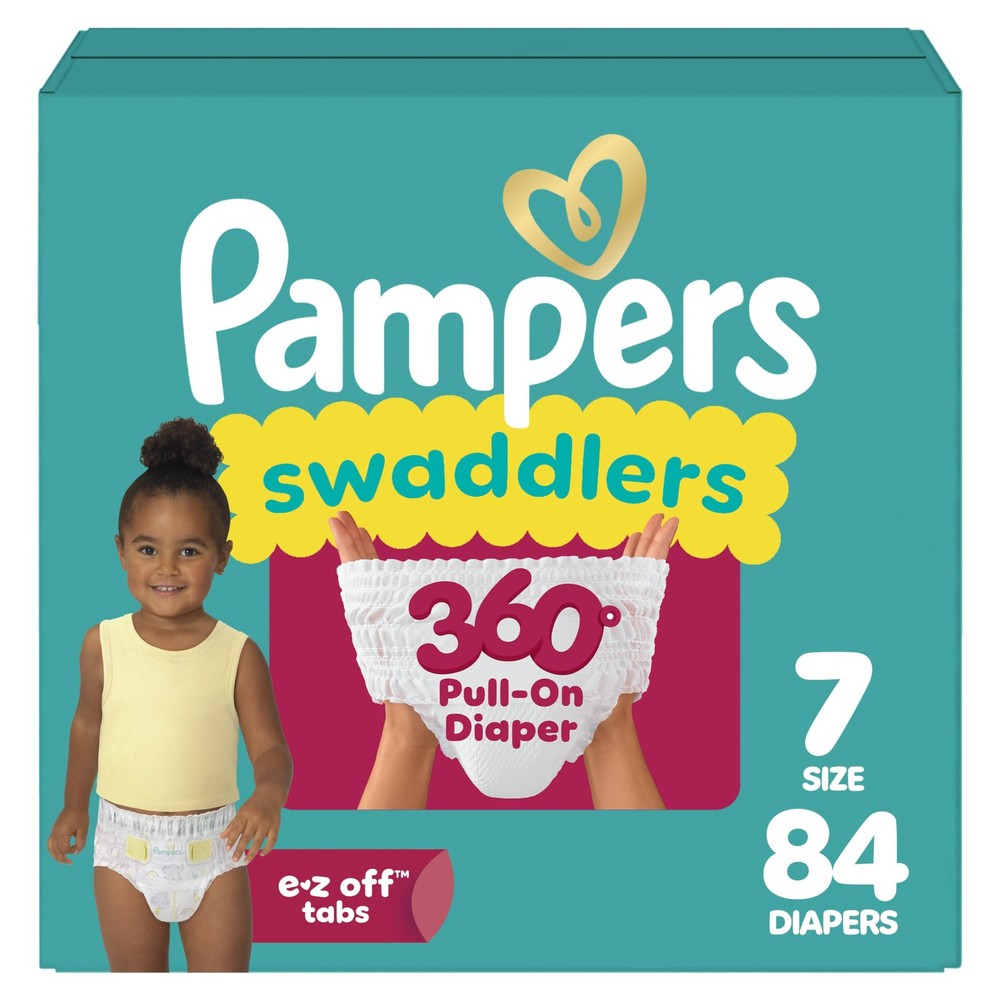 Pampers Swaddlers 360 Size 7 Pull-On Diapers, 84 Count