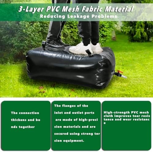 30 Gallon Water Bladder Storage Tank - Foldable, Portable, Large Capacity, Emerg