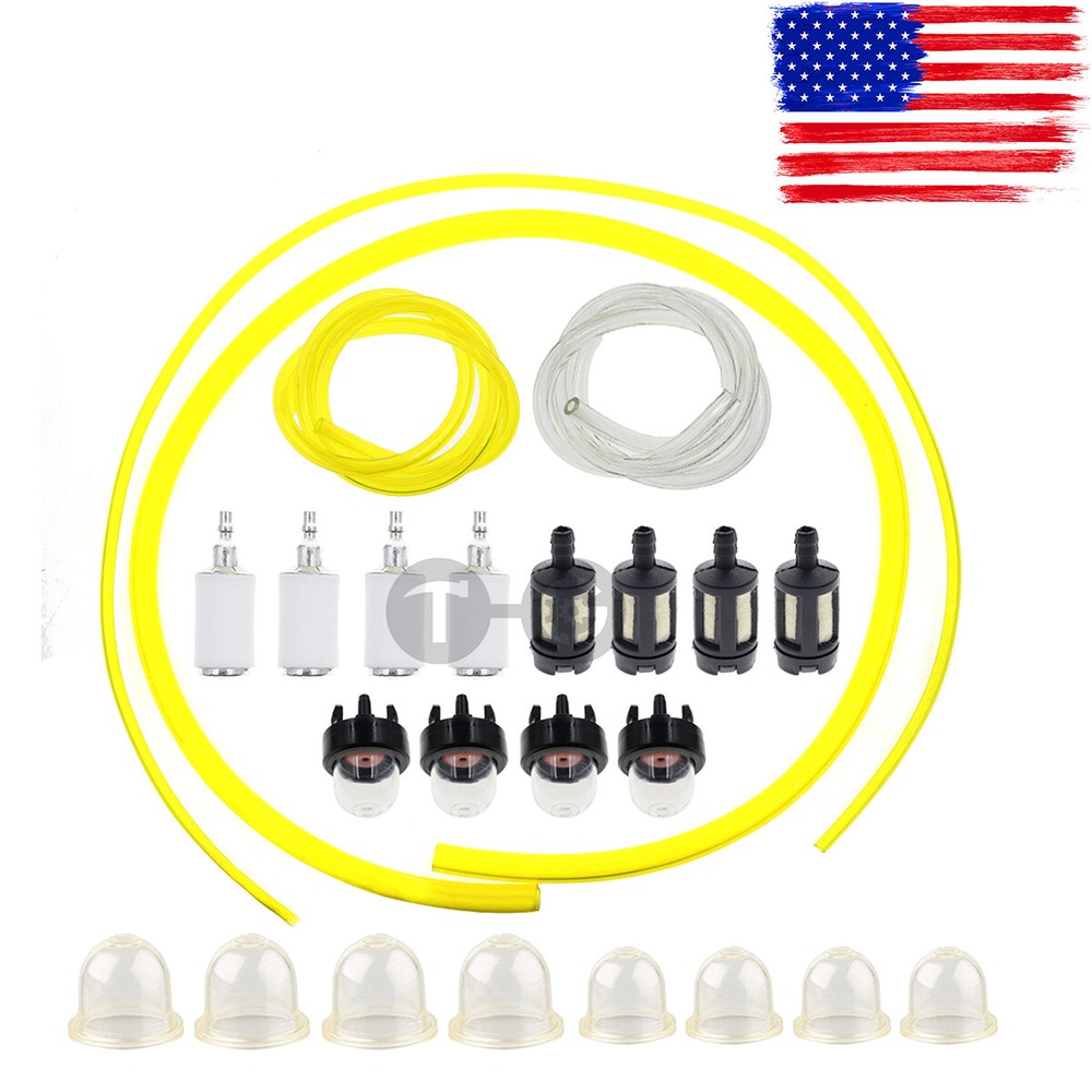 4 Sizes Tygon Fuel Filter Line Primer Bulb Kit For Small Engine Yard Machines