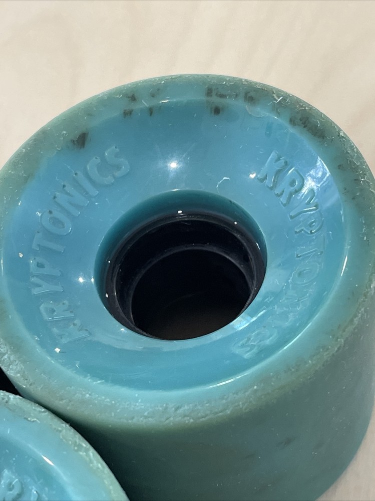 Vintage Kryptonics Teal Skateboard Wheels