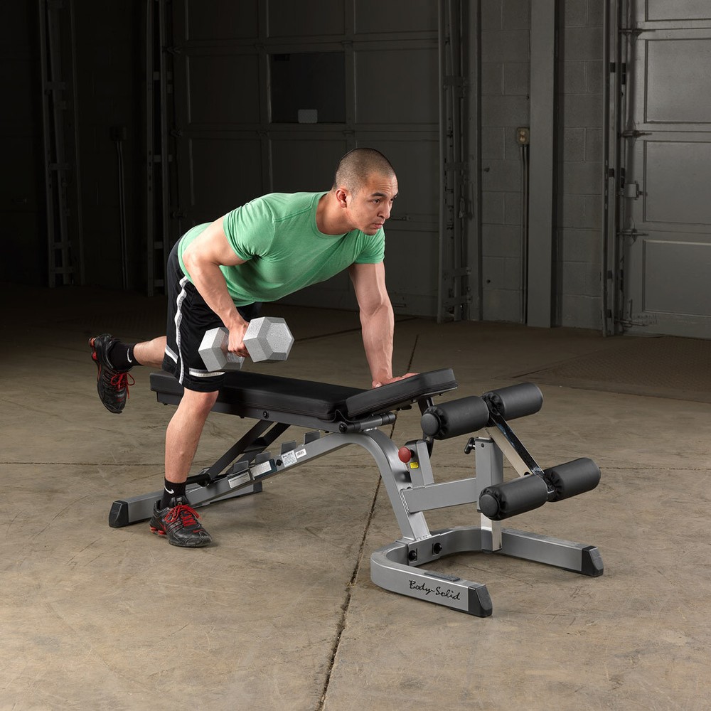 Body-Solid Heavy Duty Flat-Incline-Decline Bench GFID71B