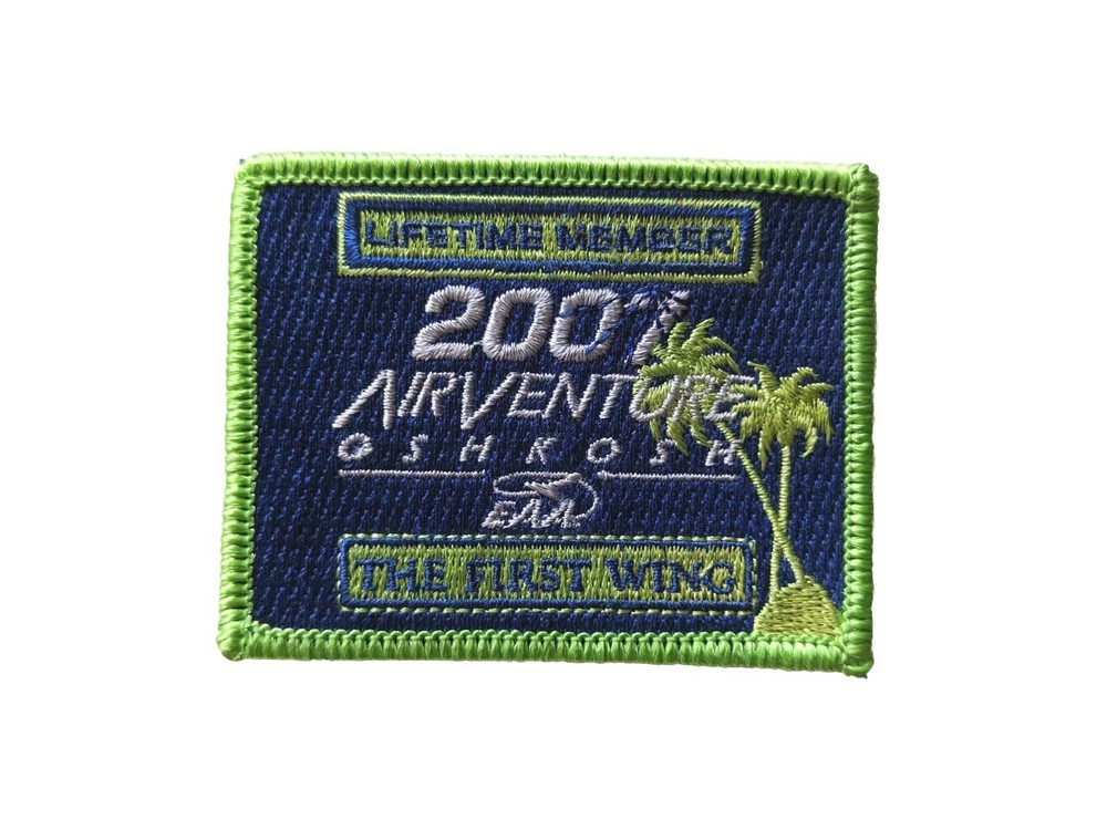 2007 Airventure Oshkosh First Wing Lifetime Member Patch