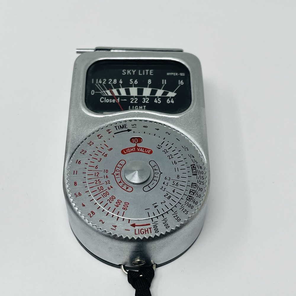 Skylite Exposure Meter Leather Case Untested Vintage Camera Light