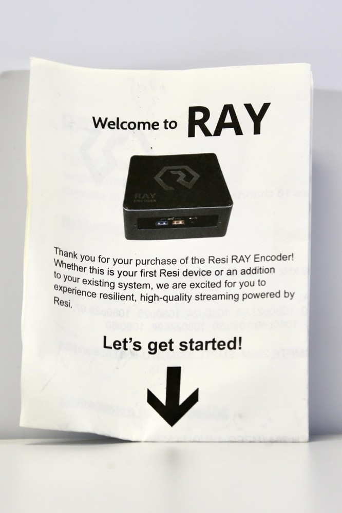 Resi RAY Hardware Video Encoder
