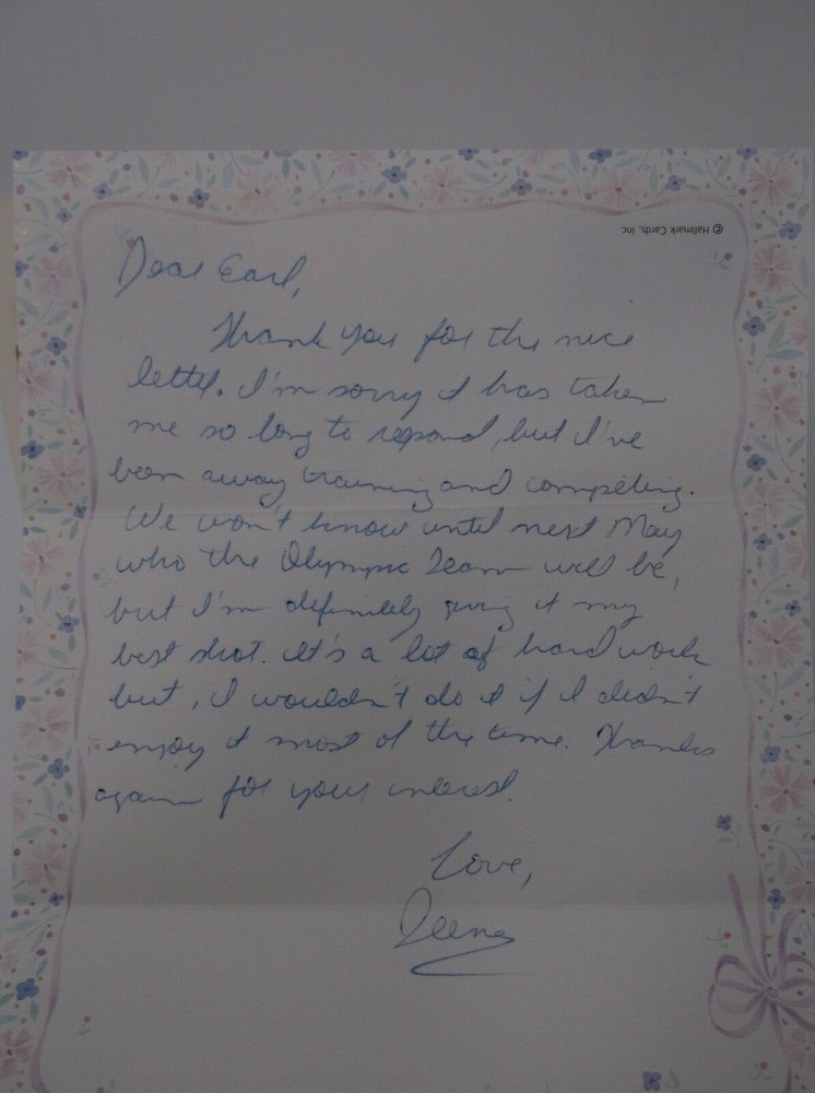DEENA WIGGER Autographed First Day of Issue Envelope & Letter