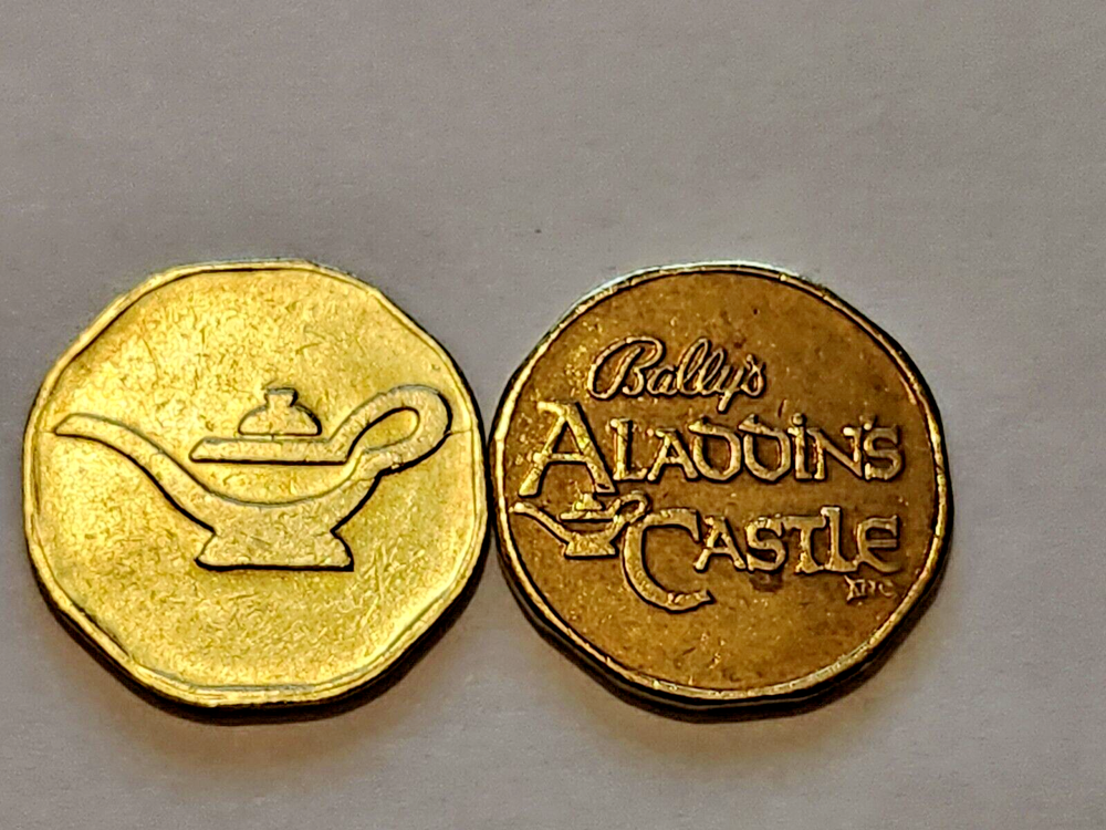 BALLY'S ALADDIN'S CASTLE ARCADE TOKEN (Magic Lamp)