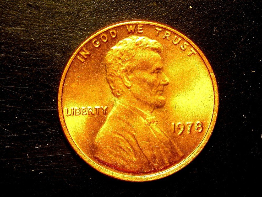 1978  ONE UNC LINCOLN MEMORIAL CENT #6