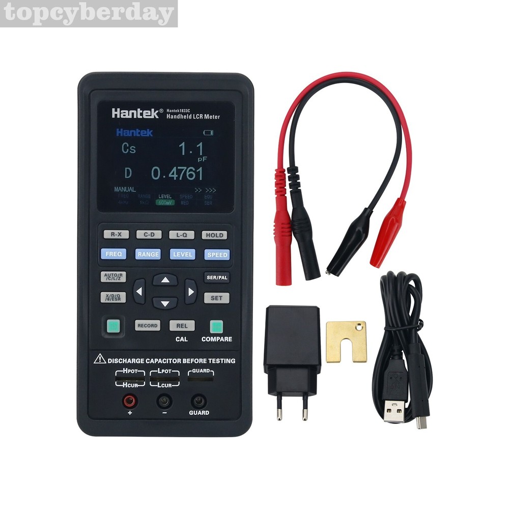 Hantek 1833C LCR Meter 2.8" LCD for Inductance Capacitance Resistance Testing