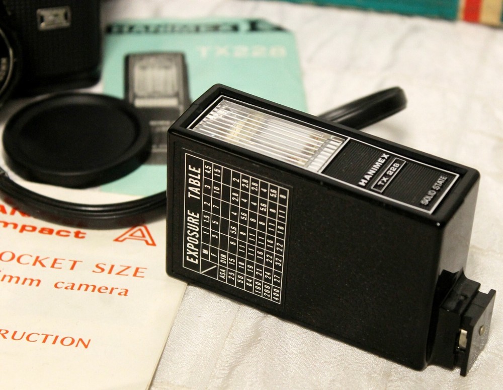 Hanimex Compact A Camera Case TX228 Flash Attachment Instruction Manuals