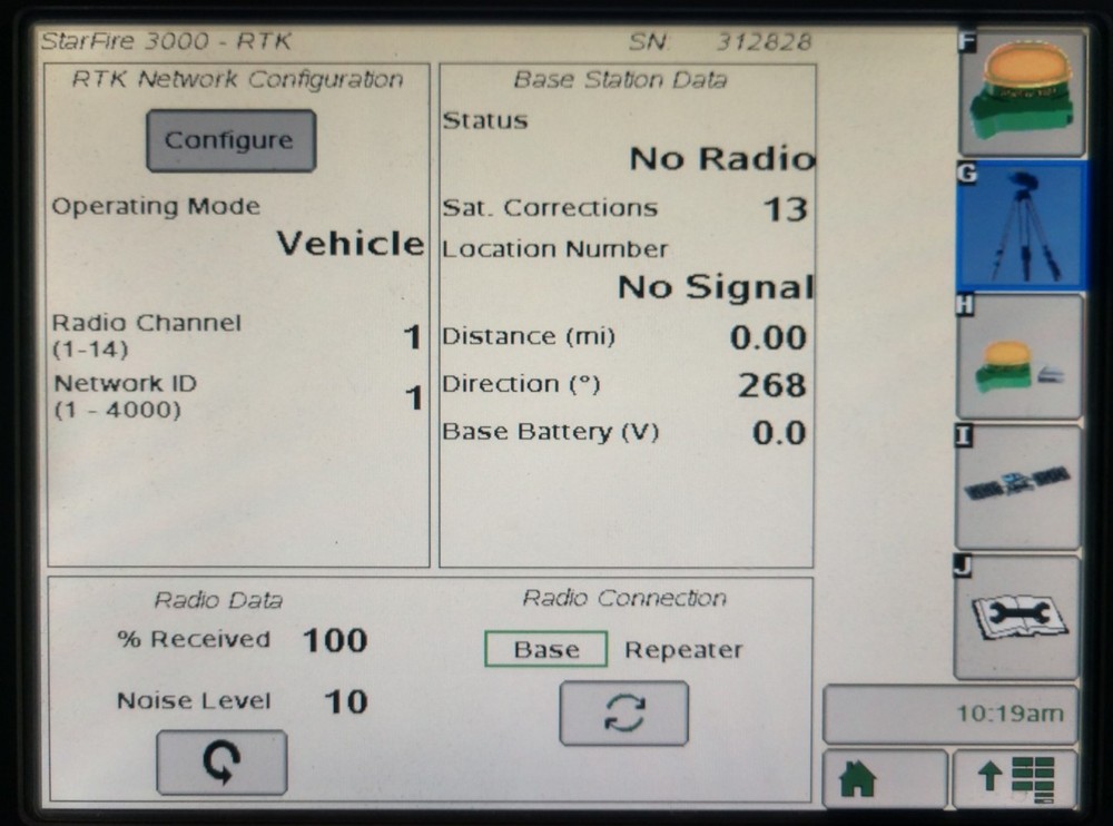 john deere SF3000 RTK starfire gps
