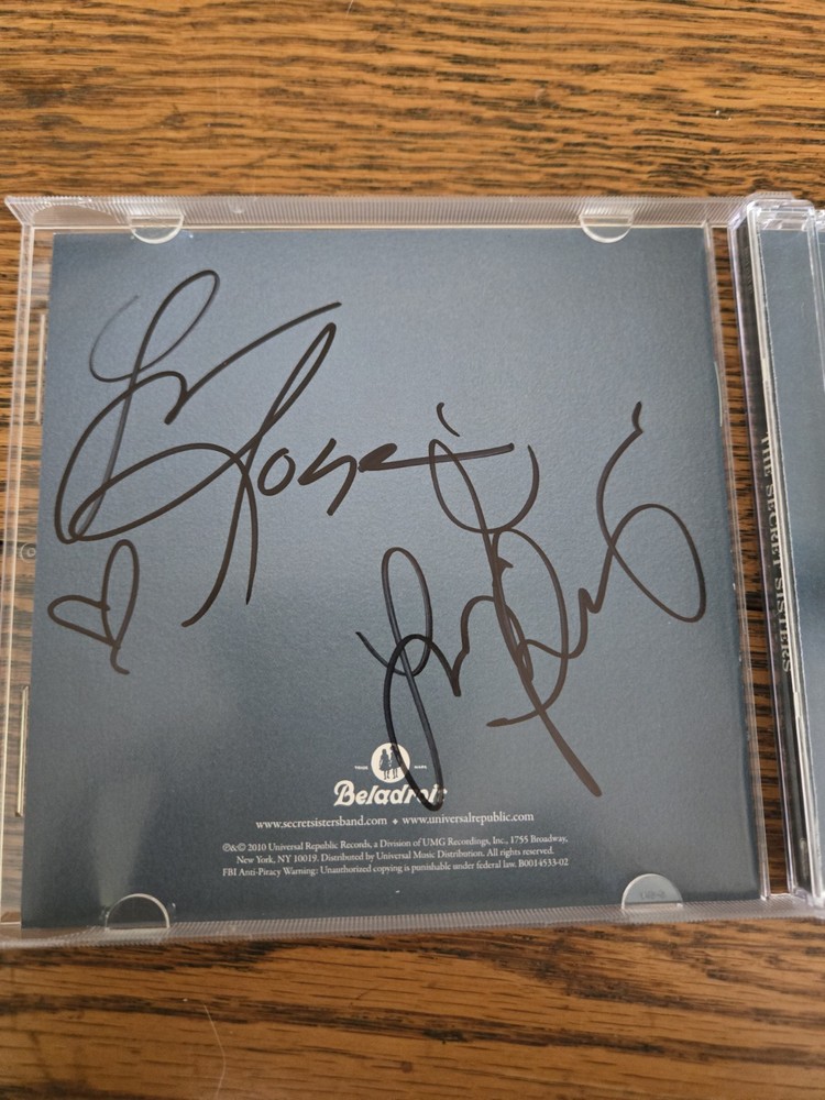 The Secret Sisters Signed Autographed CD