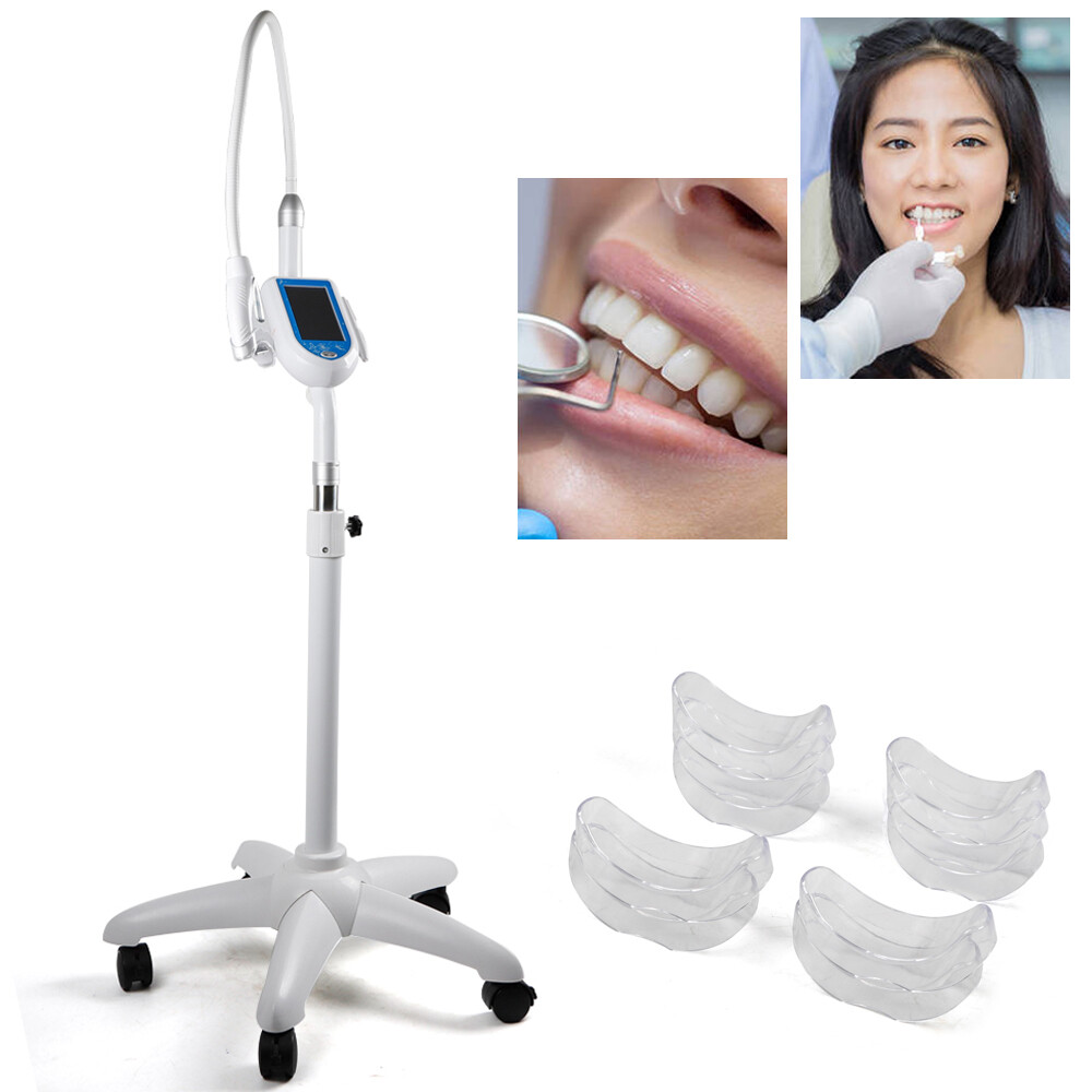 Dental Mobile Bleaching Lamp Teeth Whitening Machine Cold LED Light Touch Screen