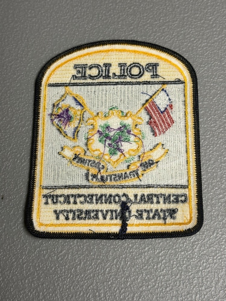CENTRAL CONNECTICUT STATE UNIVERSITY POLICE SHOULDER PATCH CT