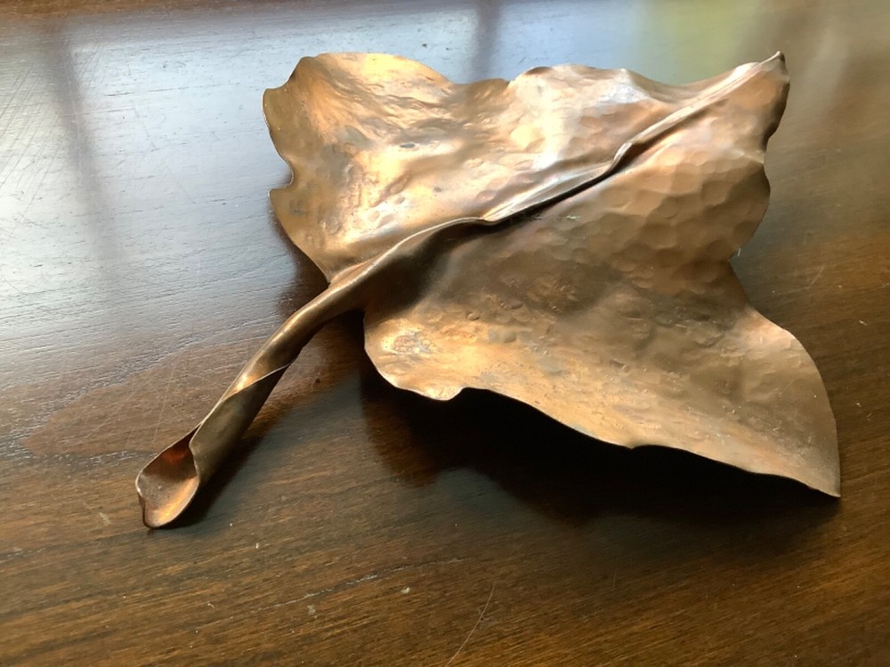 Handmade Decorative Copper Leaf (Ivy?)