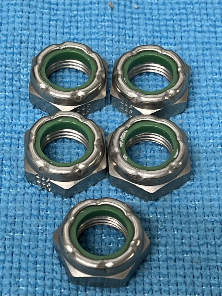 GREER STOP NUT ~ MS21083C8 ~ NUT,SELF-LOCKING,HEXAGON (LOT OF 5)