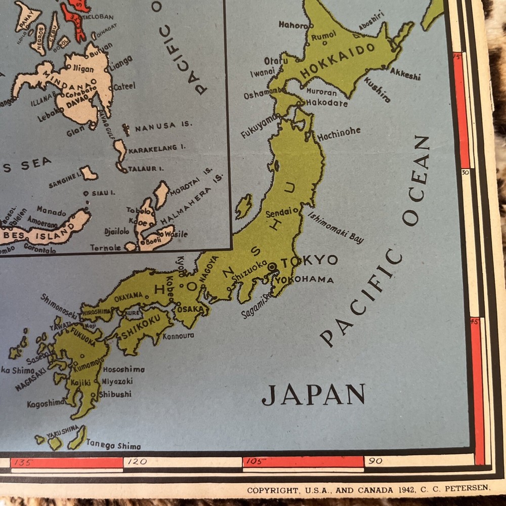 WW2 War Map 1942 Dated Events