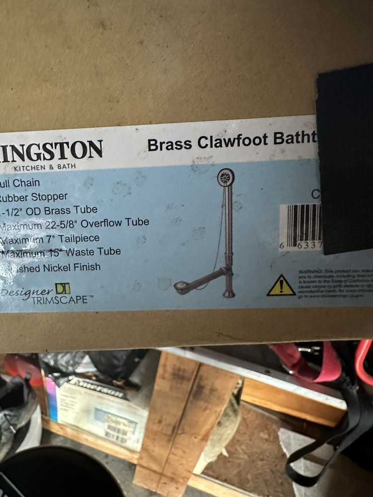 brass claw foot bathtub drain
