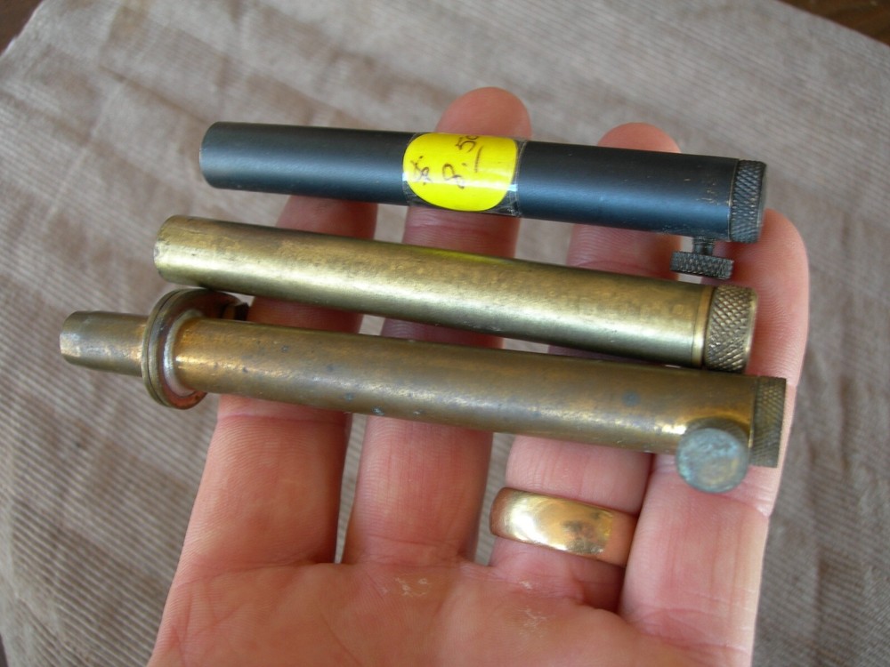 Muzzle Loader Reloading Brass Powder Measure Lot of 3