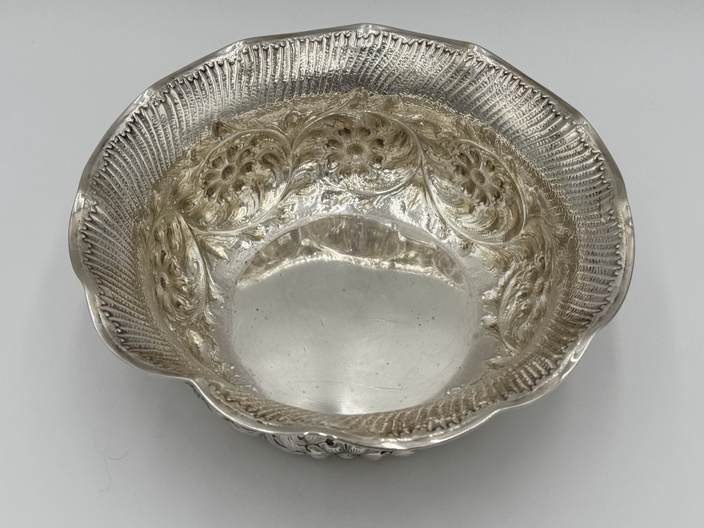 Antique Gorham Sterling Silver Repousse Bowl