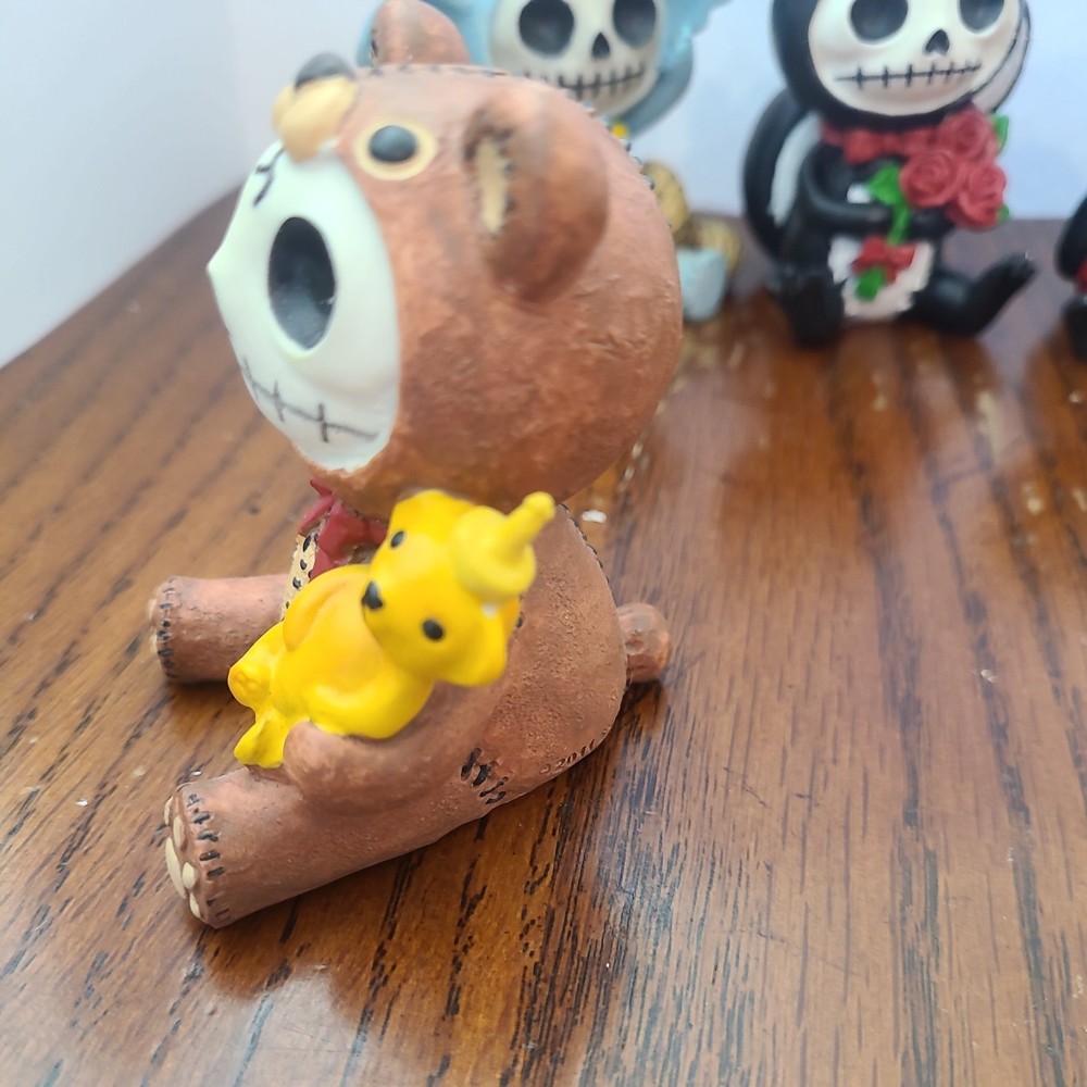 Furrybones Honey Bear Elephant Skunk Ladybug Penguin Lot 2