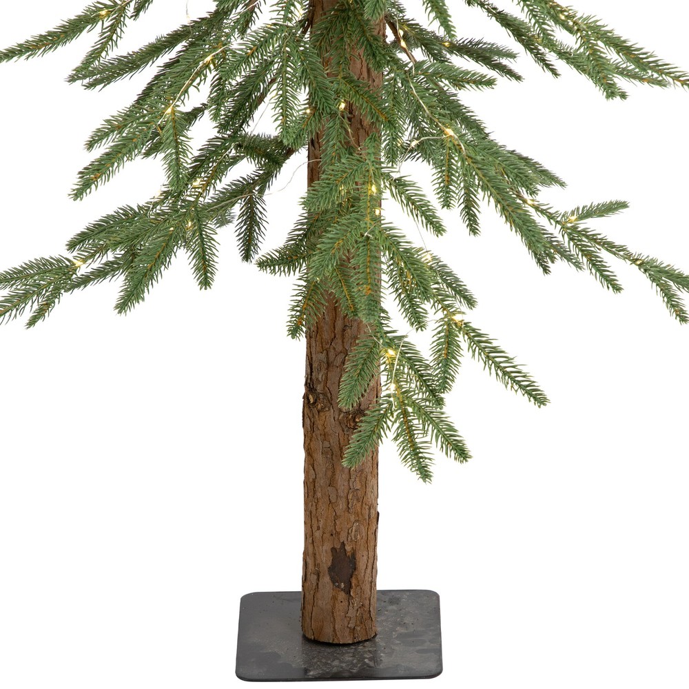 Northlight Pre-Lit Medium Alpine Artificial Christmas Tree - 4' - Clear LED