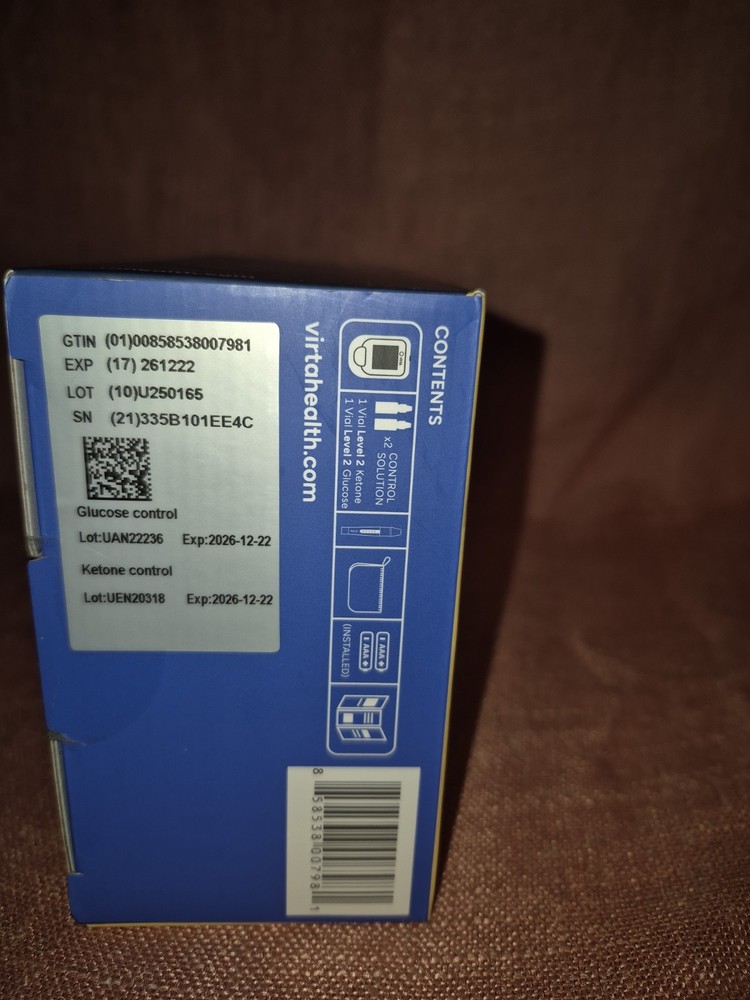 Virta Glucose & Ketone Meter Kit Bluetooth -New Open Box