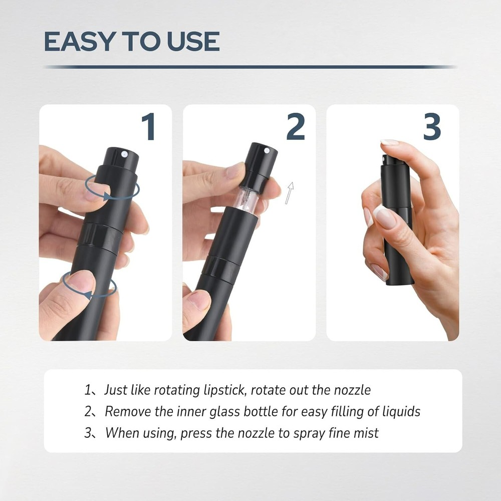 "Perfume Atomizer Travel Bottle Refillable: Cologne Sprayer Portable for Men "