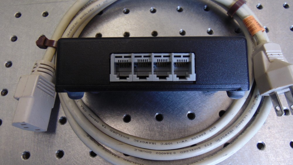 OPTEM DUAL STEPPER ZOOM FOCUS (?) W/ CABLES CONTROLLER FILTER WHEEL AND POWER S.