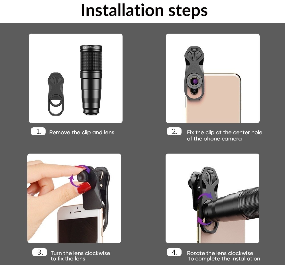 10 in 1 Phone Lens Set for iPhone / Samsung / Google