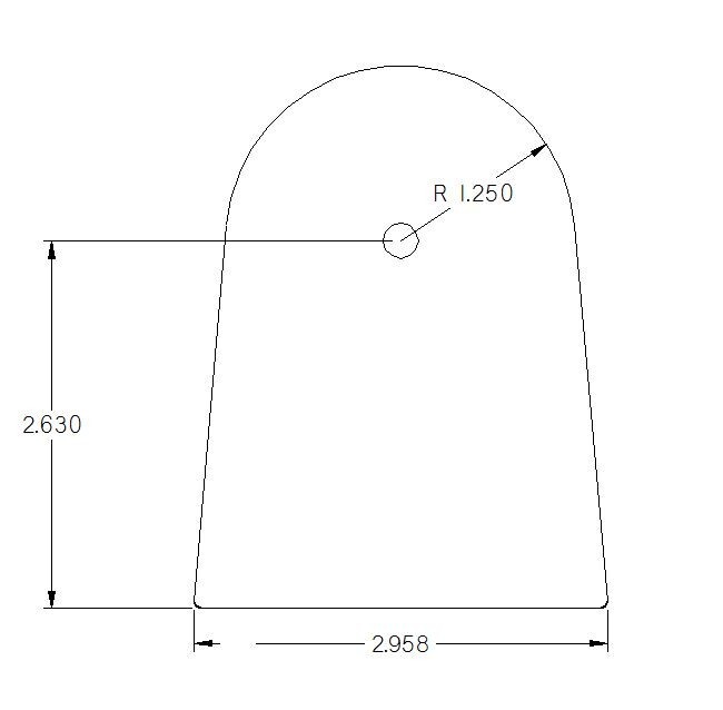OFFROAD ANONYMOUS Flat Link Tab-Size: Small, Thickness: 1/4"