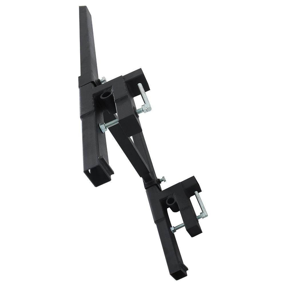 LABLT Clamp On Pallet Forks 60" With Adjustable Stabilizer Bar Tractor Bucket