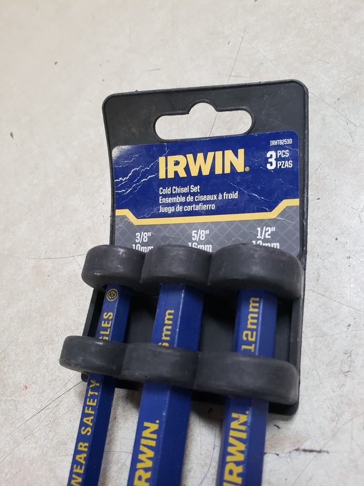 Irwin 3 Pack Cold Chisel Set 3/8" 5/8" 1/2"