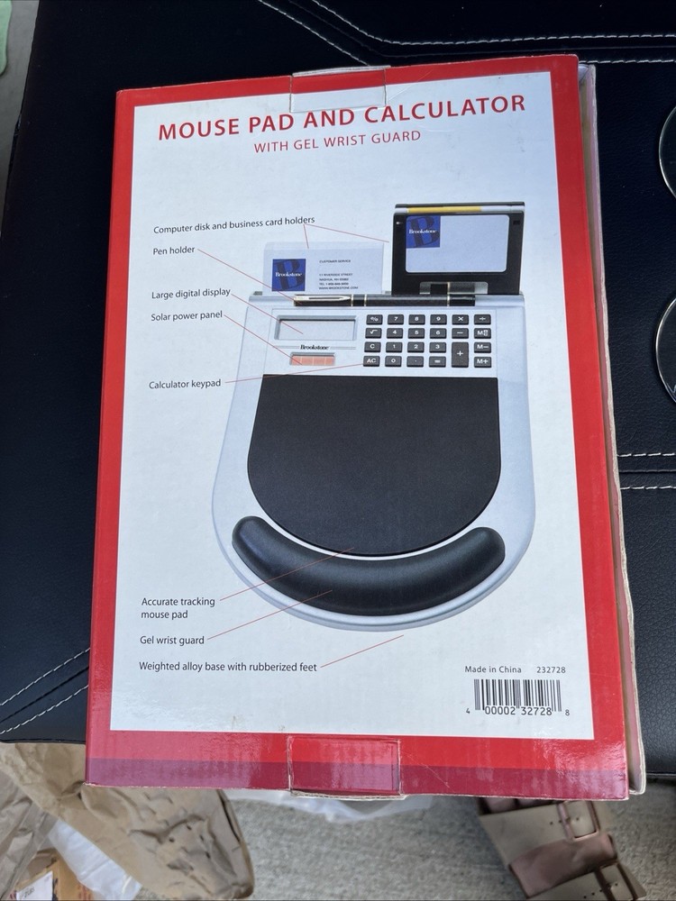 Brookstone Mouse Pad Calculator solar powered