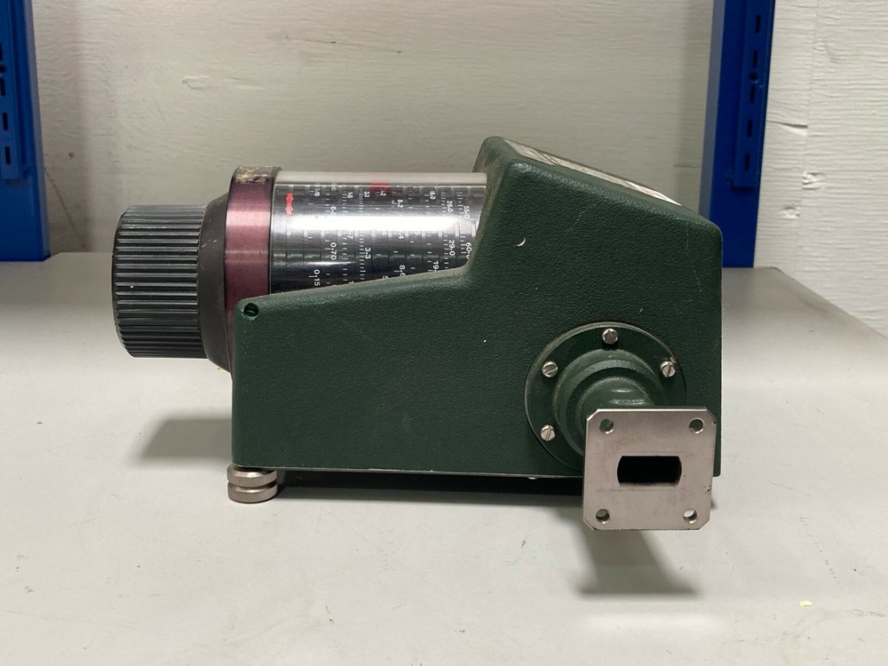 FMI Flann Microwave Waveguide Precision Rotary Attenuator Model 17110 - Variable