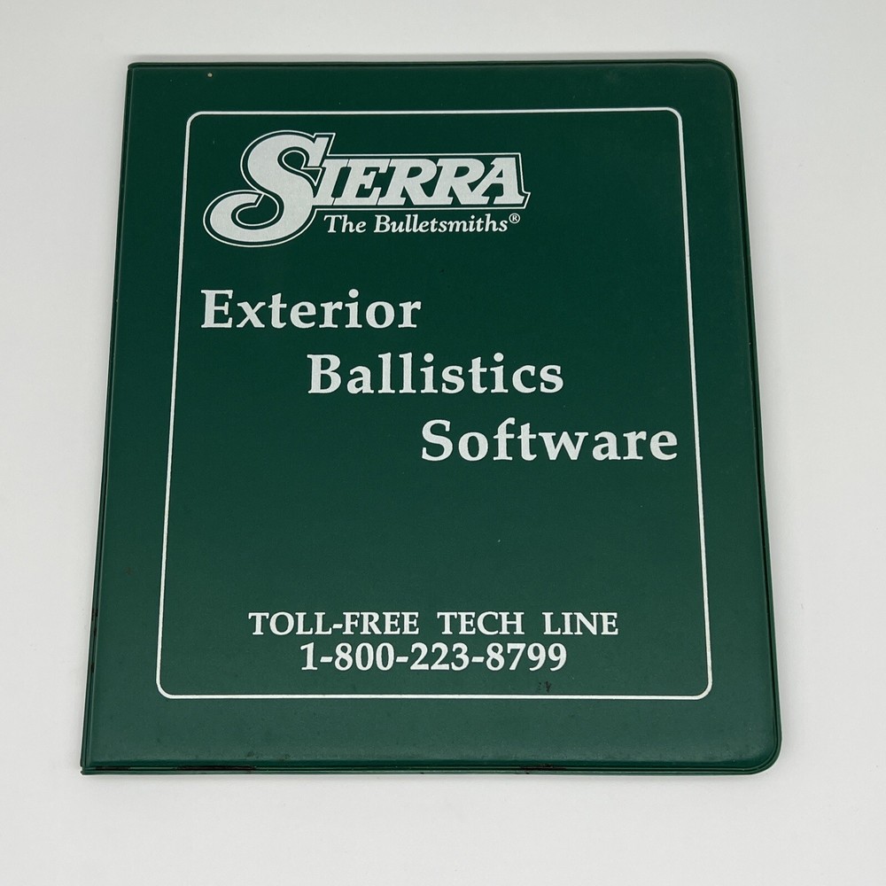 Sierra Exterior Balistics Software    Sierra 3 - Version 2.11    1996