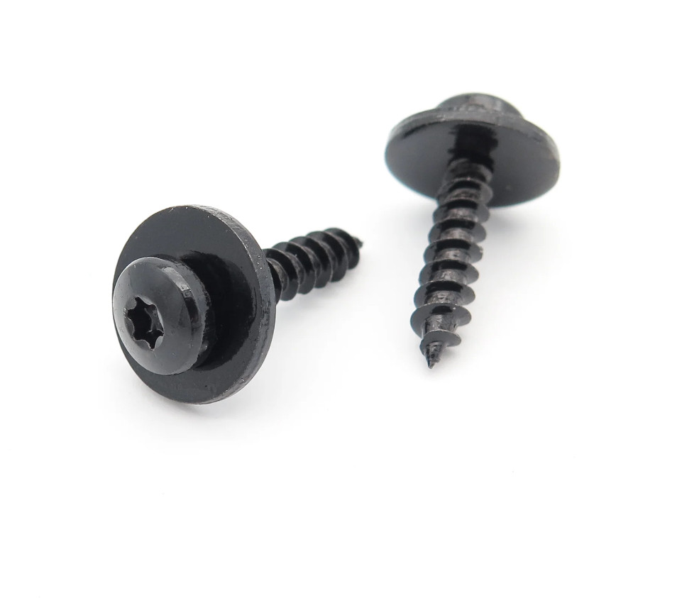 Renault Self Tapping Trim Panel Fixing Screw M5 T20 28mm Length & Washer - 15 pc