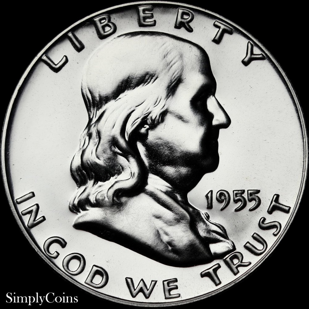 1955 Franklin Half Dollar Proof Choice Uncirculated Silver