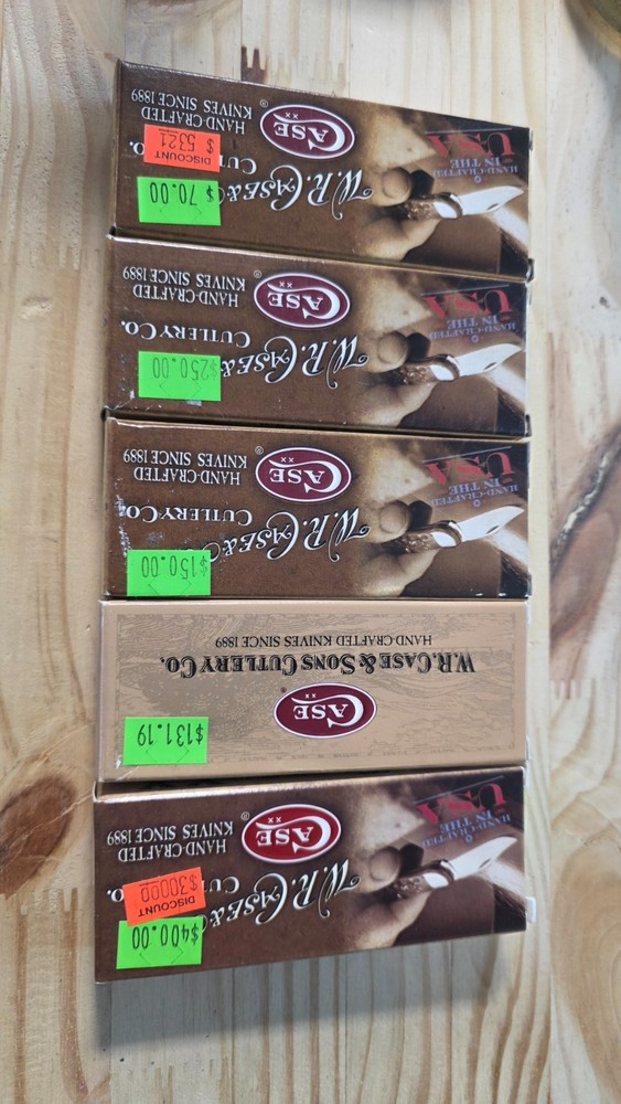 Lot of 5 Empty Case xx Boxes