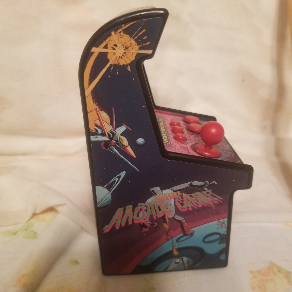 80s Arcade Game Console, 6" tall, numerous games